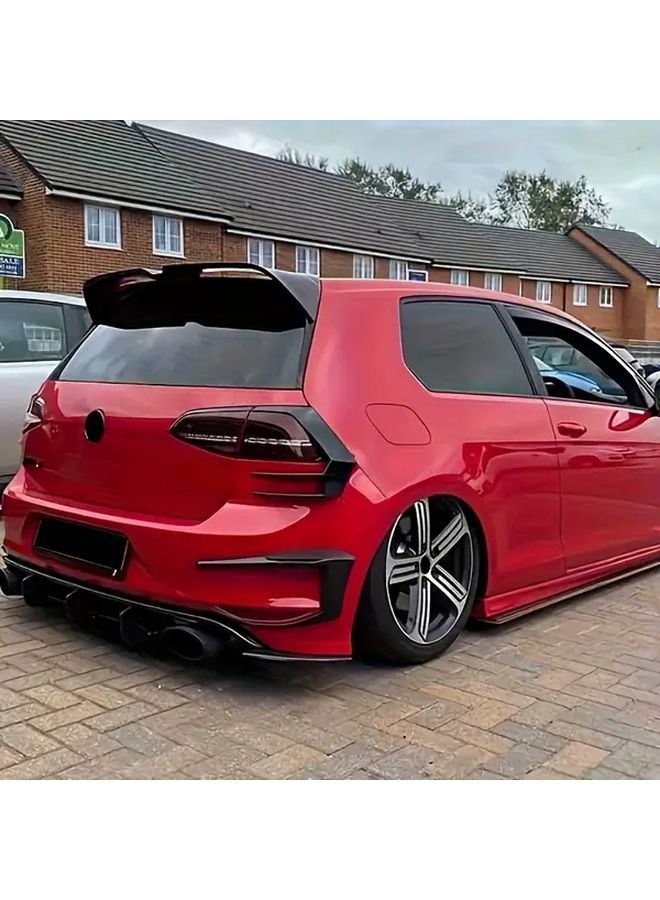Glossy Black Rear Bumper Splitter For VW Golf 7 GTI R GTD 2012 2015 With Integrated Brake Light - Image 5
